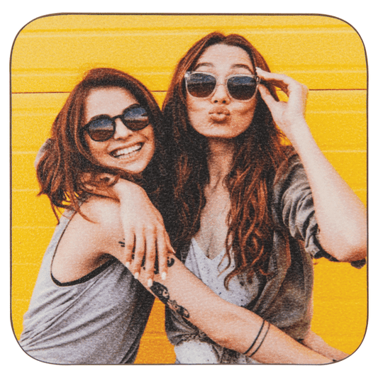 3.5" x 3.5" White Textured Unisub Sublimatable Coaster – item UN4843