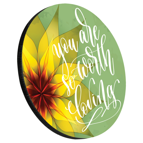 3.75" Premium Round Coaster with Cork Backing – item UN4934