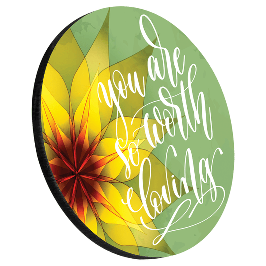 3.75" Premium Round Coaster with Cork Backing – item UN4934