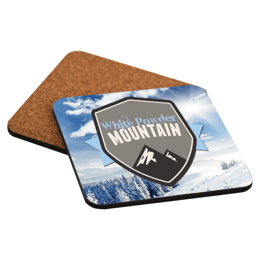 3.75" x 3.75" Gloss White Unisub MDF Square Coaster with – item UN5677