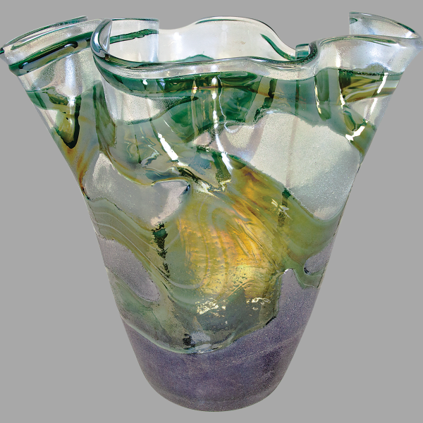 11.25" Art Glass Vase – item VAS105