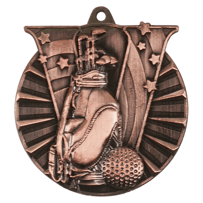 2" Golf Victory Medal – item VM105 image 3