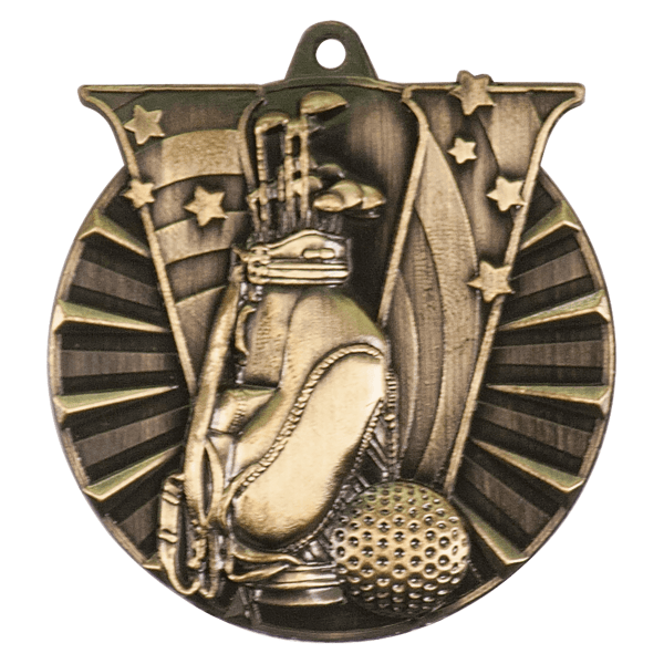2" Golf Victory Medal – item VM105