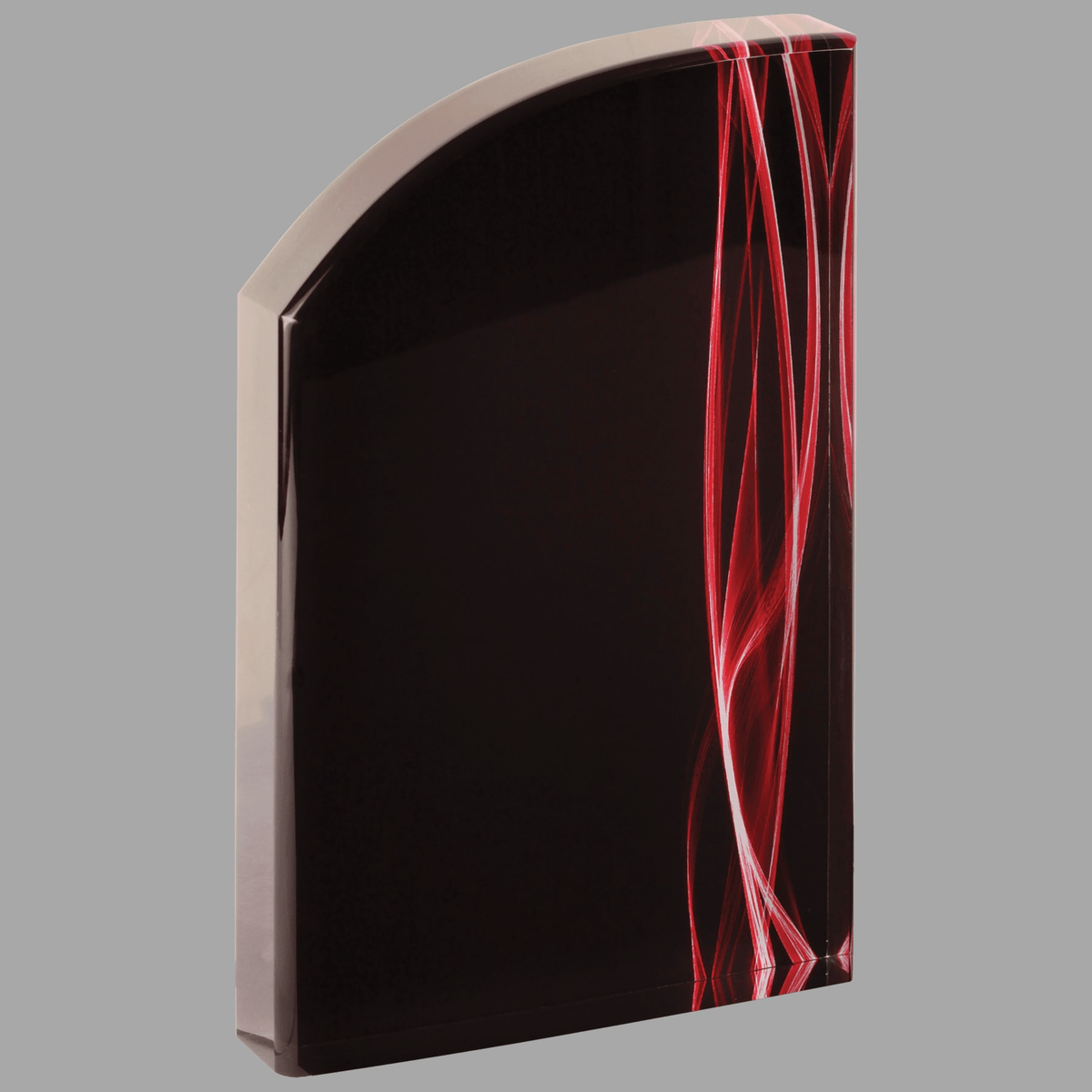 8" Wave Red Vapor Acrylic — VPA212