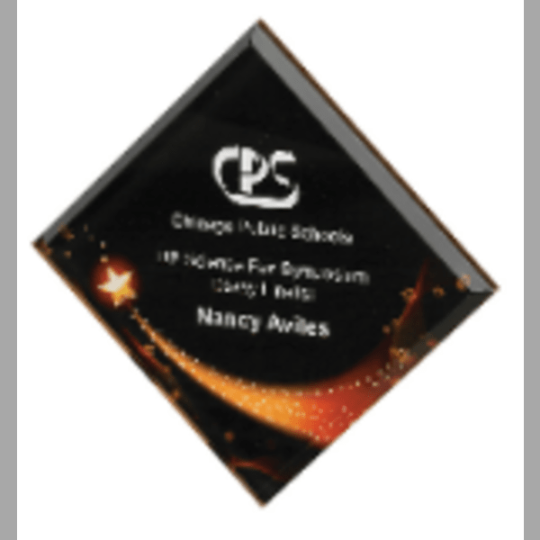 7.5" X 7.5 Star Gl X Y Acrylic Award – item VPX810C