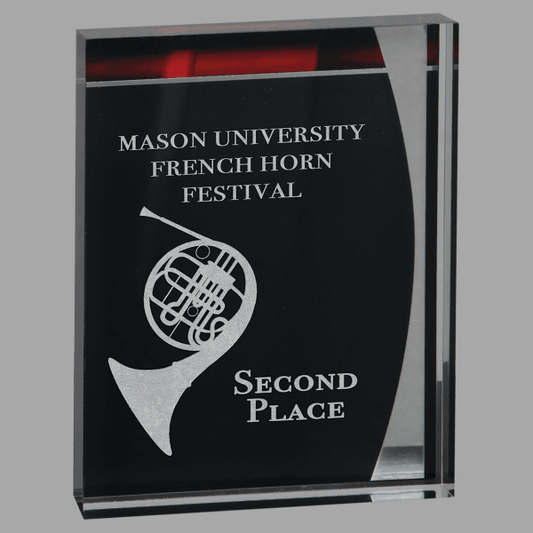5.25" X 6.5 Lustre Stndup Acrylic Award – item VPX833B