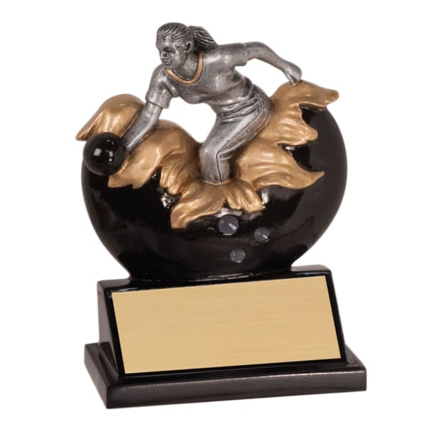 Resin5.25" Expldng Female Bwlng Award – item XP105