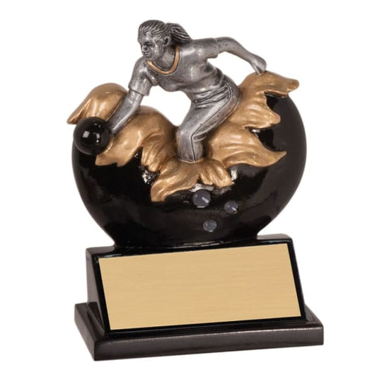 Resin5.25" Expldng Female Bwlng Award – item XP105