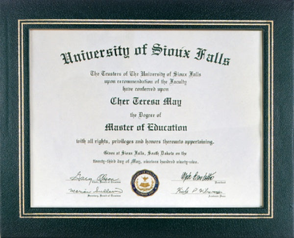 13.25" x 10.75" Certificate Holder Plaque – item Z7BLK