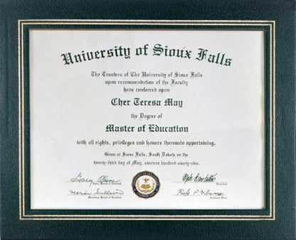 13.25" x 10.75" Certificate Holder Plaque – item Z7BLK