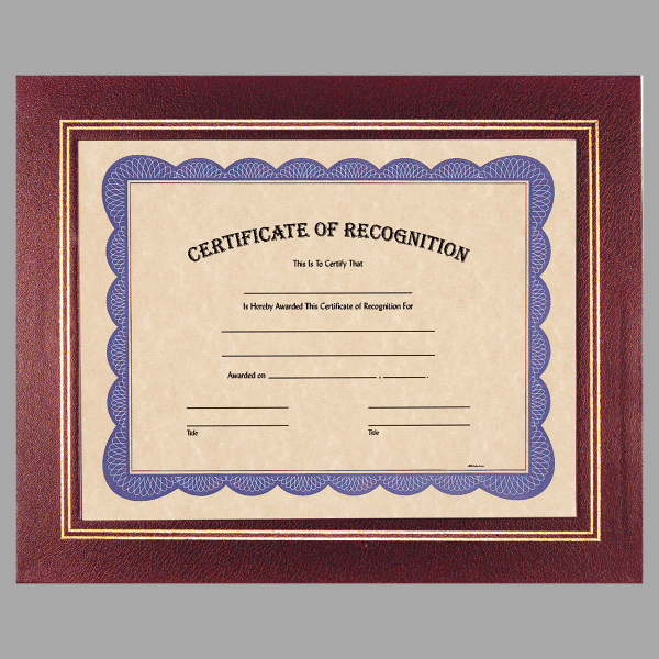 13.25" x 10.75" Burgundy Certificate Holder Plaque – item Z7BUR image 2