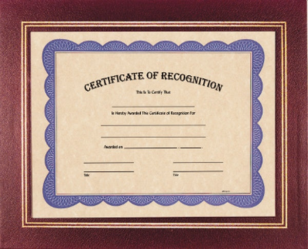 13.25" x 10.75" Burgundy Certificate Holder Plaque – item Z7BUR