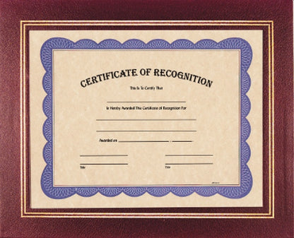 13.25" x 10.75" Burgundy Certificate Holder Plaque – item Z7BUR