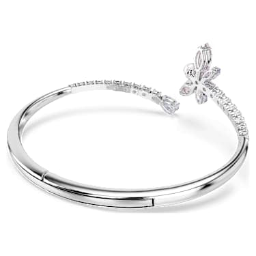 Ariana Grande x Swarovski bangle, Mixed cuts, Dragonfly, Multicolored, Rhodium plated image 4