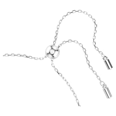 Ariana Grande x Swarovski bracelet, Crystal pearl, Round cut, White, Rhodium plated image 3