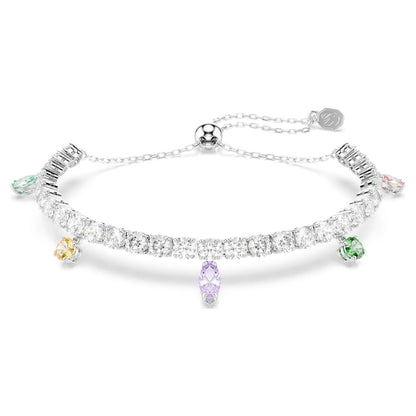 Ariana Grande x Swarovski bracelet, Mixed cuts, Multicolored, Rhodium plated image 1