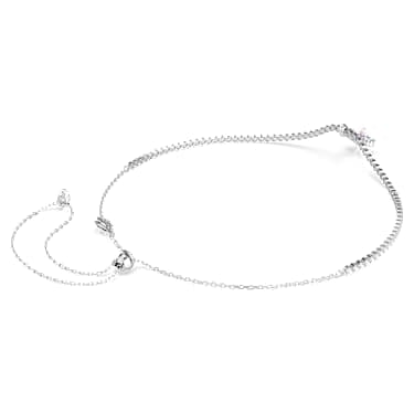 Ariana Grande x Swarovski choker, Mixed cuts, Flower, Multicolored, Rhodium plated image 4