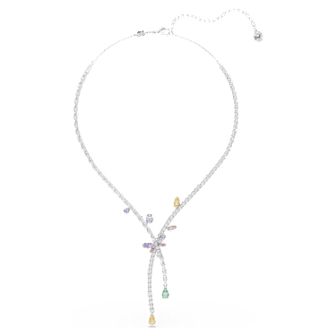 Ariana Grande x Swarovski necklace, Mixed cuts, Dragonfly, Multicolored, Rhodium plated image 6