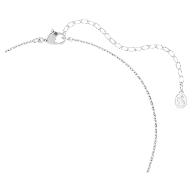 Ariana Grande x Swarovski pendant, Crystal Pearl, Round cut, Flower, White, Rhodium plated image 4