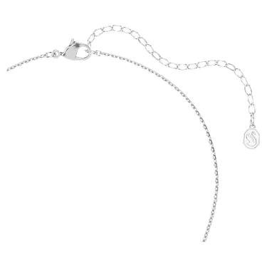 Ariana Grande x Swarovski set, Crystal pearl, Round cut, Flower, White, Rhodium plated image 2