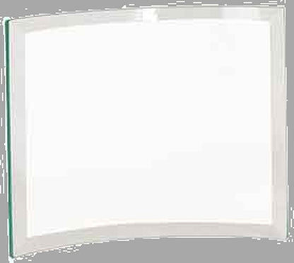 8" x 6" x 0.25" Beveled Jade Glass Crescent Award – item CE6502 image 2