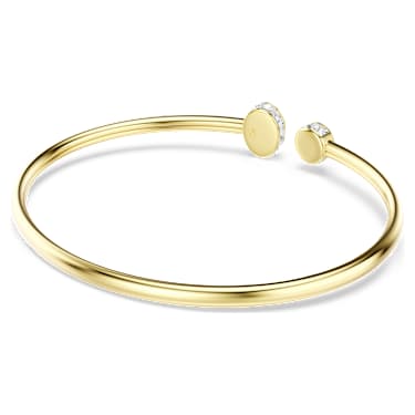 Chroma bangle, Mixed cuts, Multicolored, 18K gold finish image 4
