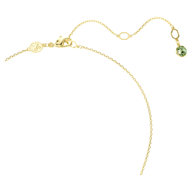 Chroma pendant, Cushion cut, Multicolored, 18K gold finish image 3