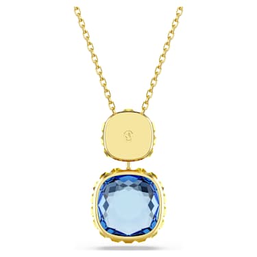 Chroma pendant, Cushion cut, Multicolored, 18K gold finish image 4