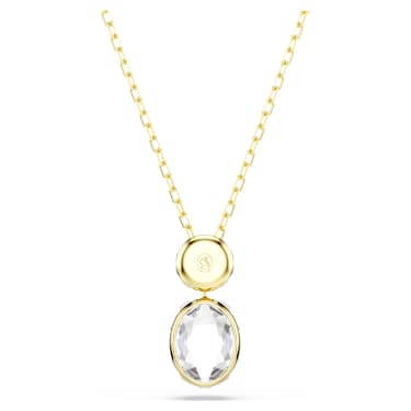 Chroma pendant, Mixed cuts, Multicolored, 18K gold finish image 5