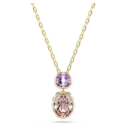 Chroma pendant, Mixed cuts, Multicolored, 18K gold finish image 1