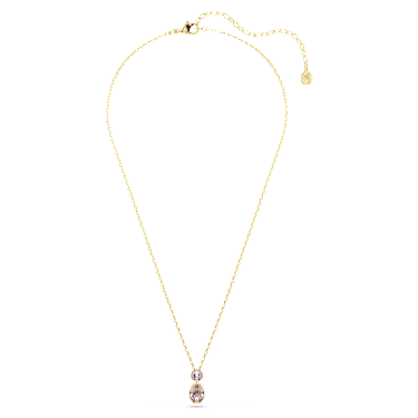 Chroma pendant, Mixed cuts, Multicolored, 18K gold finish image 2