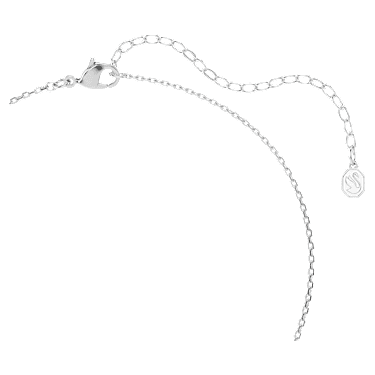 Chroma pendant, Mixed cuts, Pink, Rhodium plated image 4