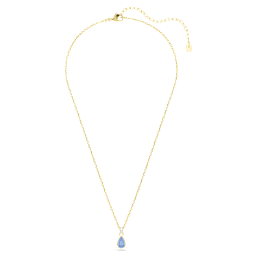 Chroma pendant, Heart, Red, 18K gold finish image 6