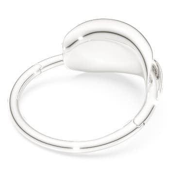 Classica bangle, Statement, Round cut, White, Sterling silver image 4