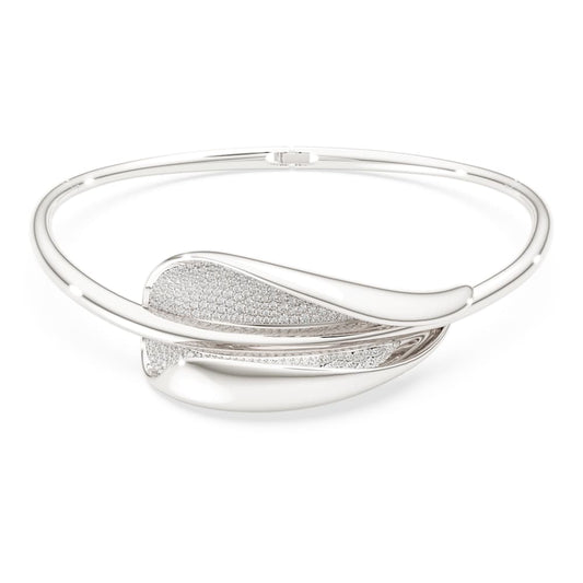 Classica choker, Statement, Round cut, White, Sterling silver image 1