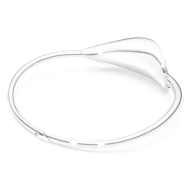 Classica choker, Statement, Round cut, White, Sterling silver image 4