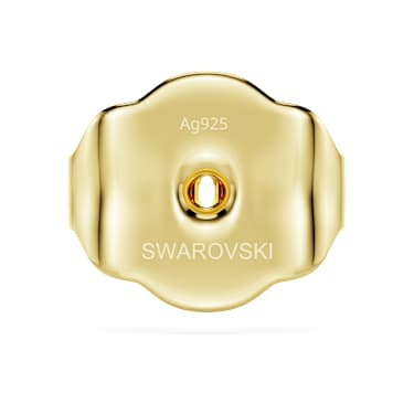 Classica earring backs, Sterling silver, 18K gold finish image 2
