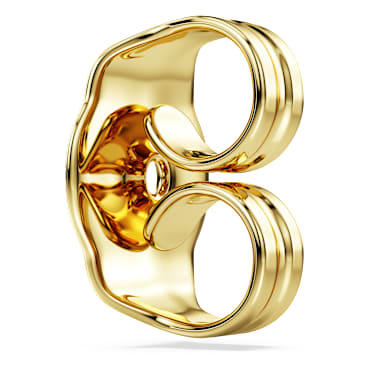 Classica earring backs, Sterling silver, 18K gold finish image 4