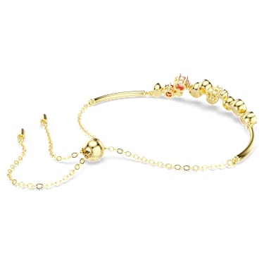 Constella bracelet, Mixed cuts, Multicolored, 18K gold finish image 4