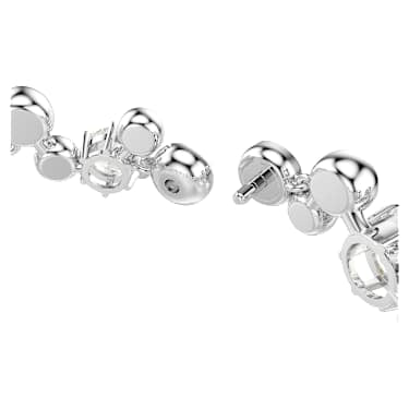 Constella bracelet, Mixed cuts, White, Rhodium plated image 3