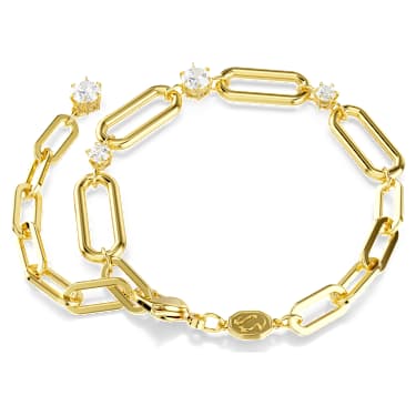 Constella bracelet, White, 18K gold finish image 4