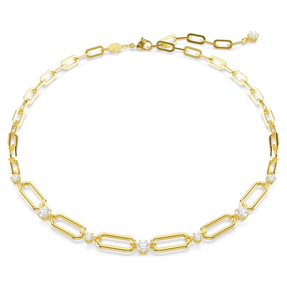 Constella necklace, White, 18K gold finish image 1