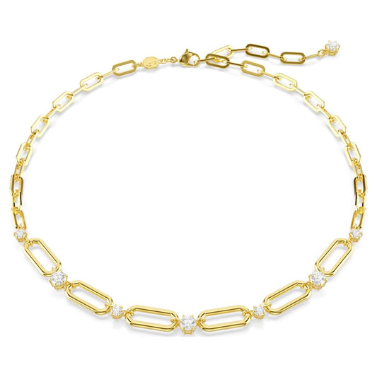 Constella necklace, White, 18K gold finish image 1