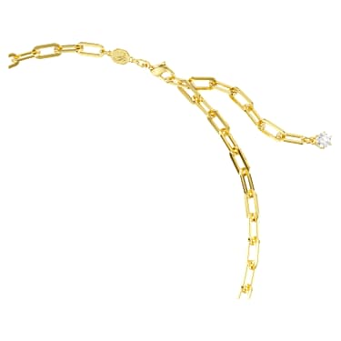 Constella necklace, White, 18K gold finish image 3