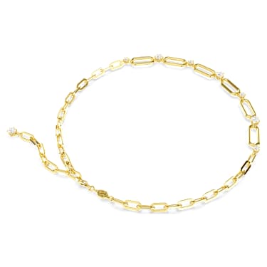 Constella necklace, White, 18K gold finish image 4