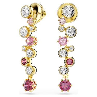 Constella set, Mixed cuts, Multicolored, 18K gold finish image 5