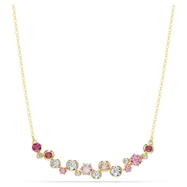 Constella set, Mixed cuts, Multicolored, 18K gold finish image 4
