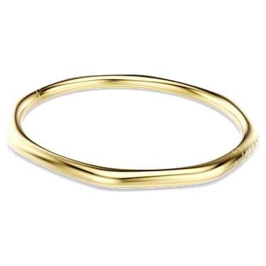 Dextera bangle, Octagon shape, Round cut, White, 18K gold finish image 4