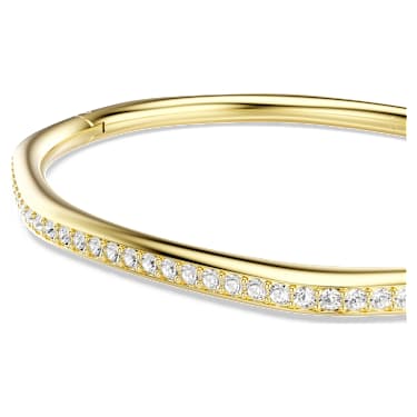 Dextera bangle, Octagon shape, Round cut, White, 18K gold finish image 2