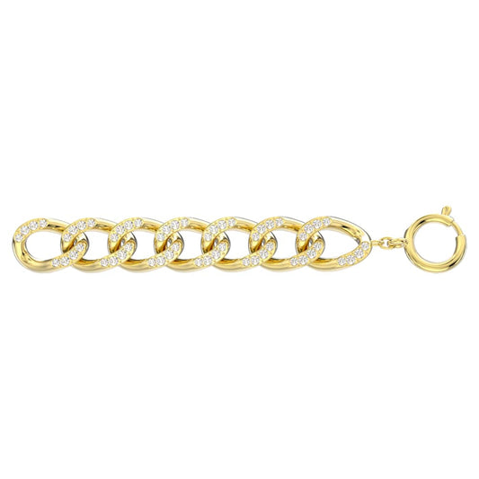 Dextera extender, White, 18K gold finish image 1